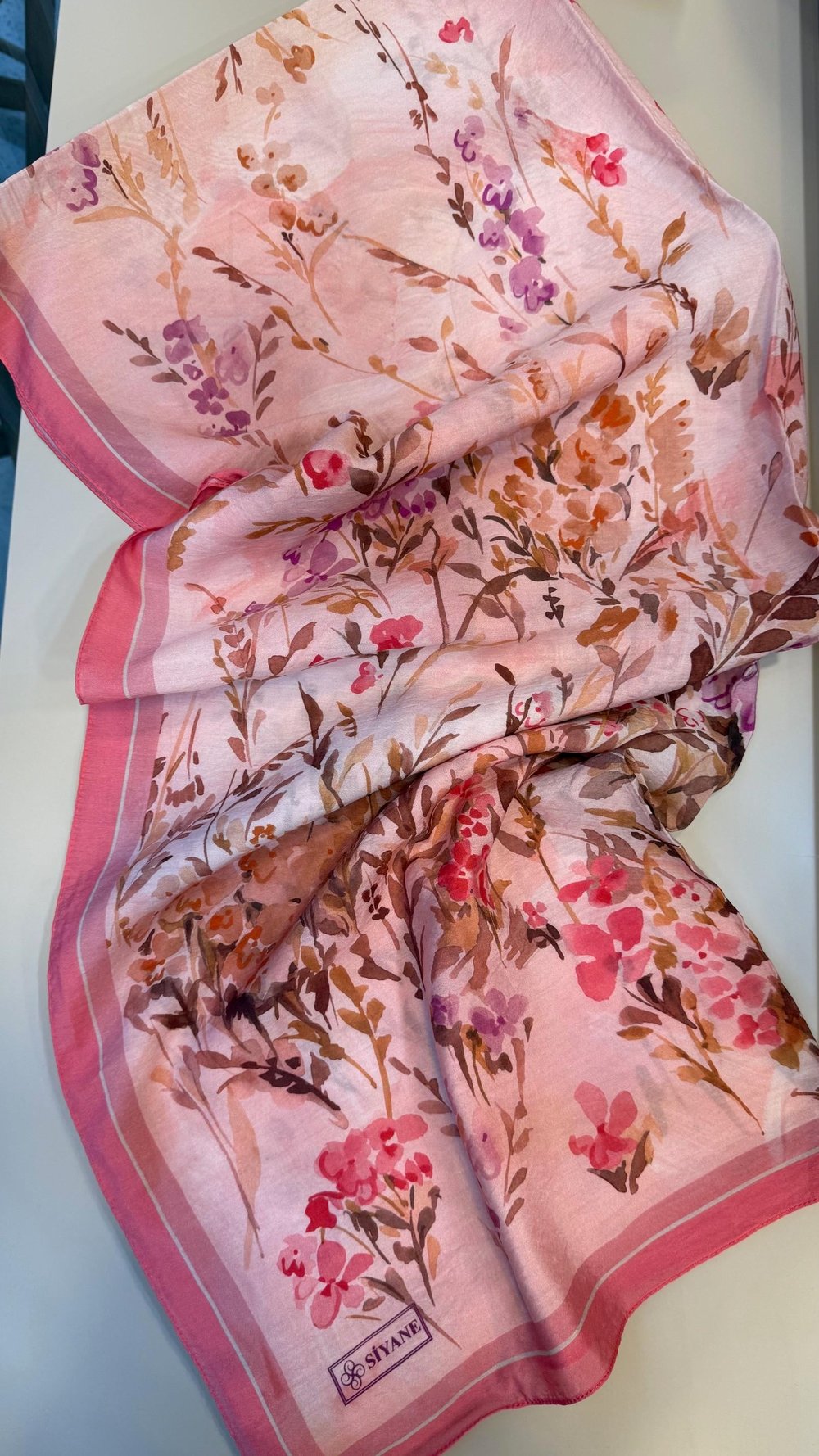 Siyane Tensel Şal  Pembe
