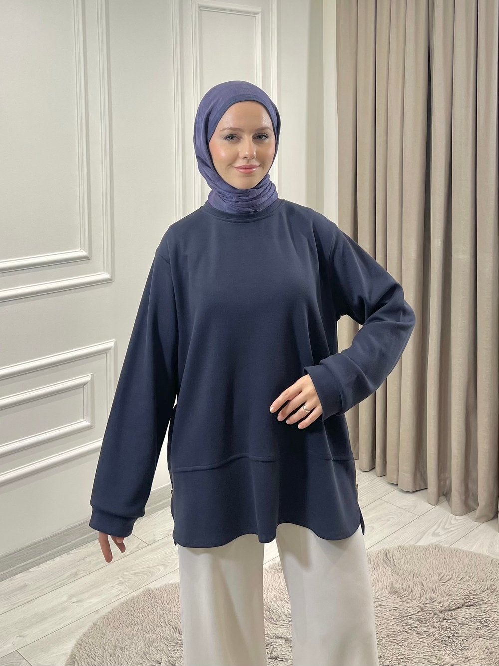 FLORA TUNİK ANTRASİT GRİ