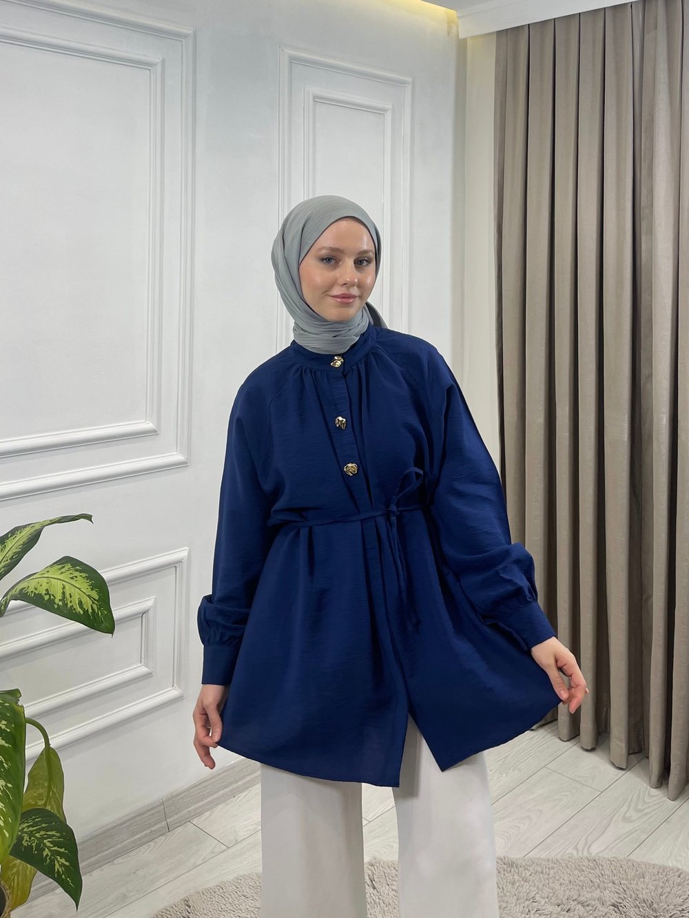 YILDIZ GÖMLEK LACİVERT