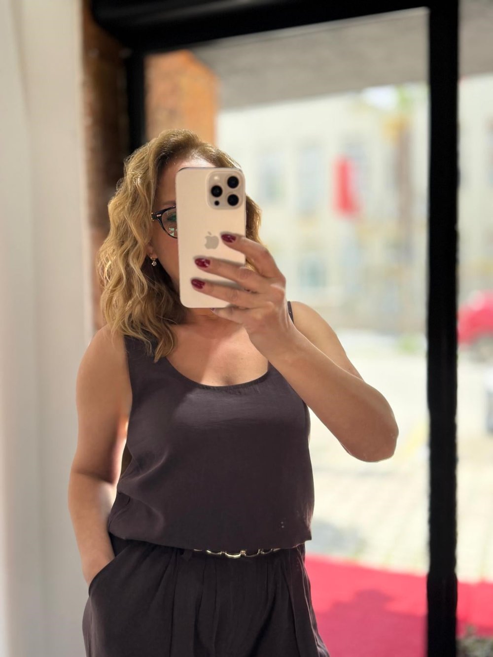 Bluz Kemerli  Pantolon Pamuk Takım Acıkahve