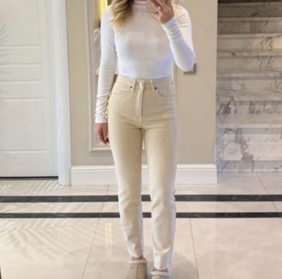 Boyfit Kesik  Paça Jean Pantolon