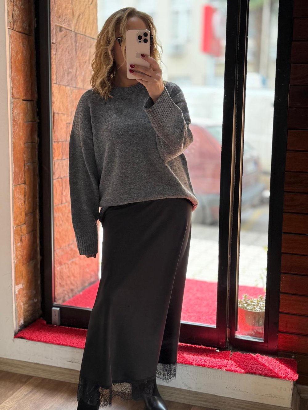 Oversize Yumuşak Kazak Antrasit