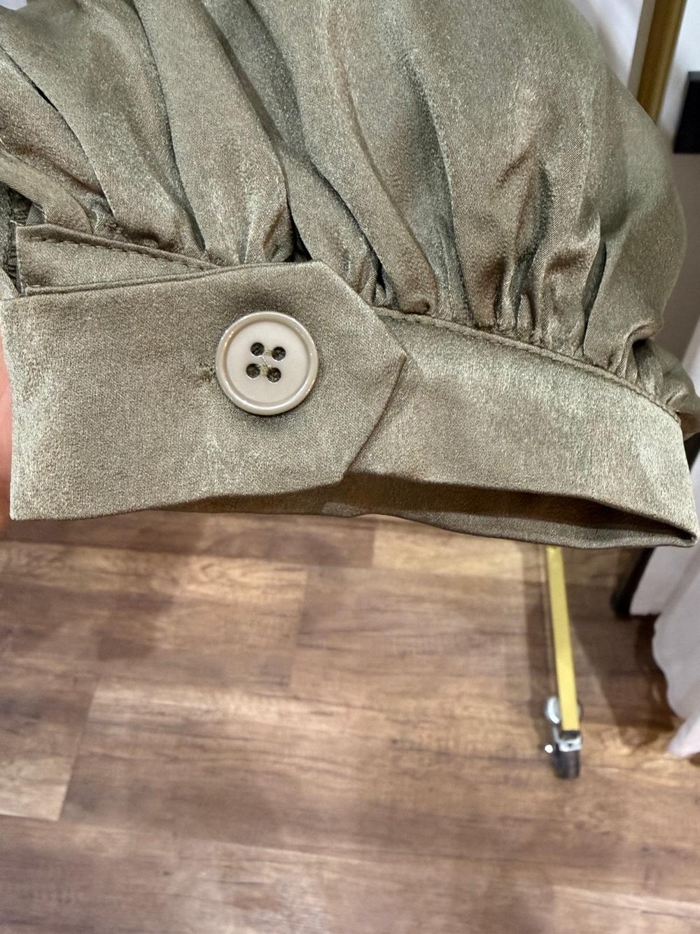 Premium Şalvar Saten Pantolon Haki