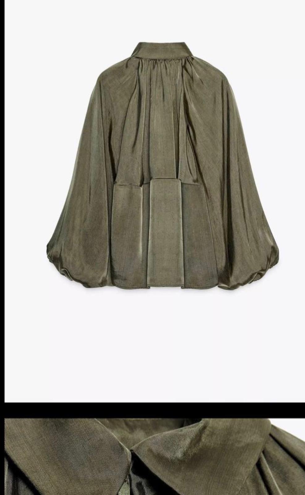 Premium Saten Bomber Ceket Haki Yeni