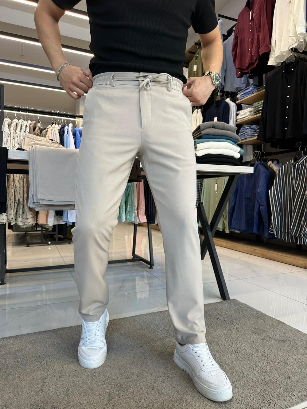 ASP Jogger Pantolon Krem