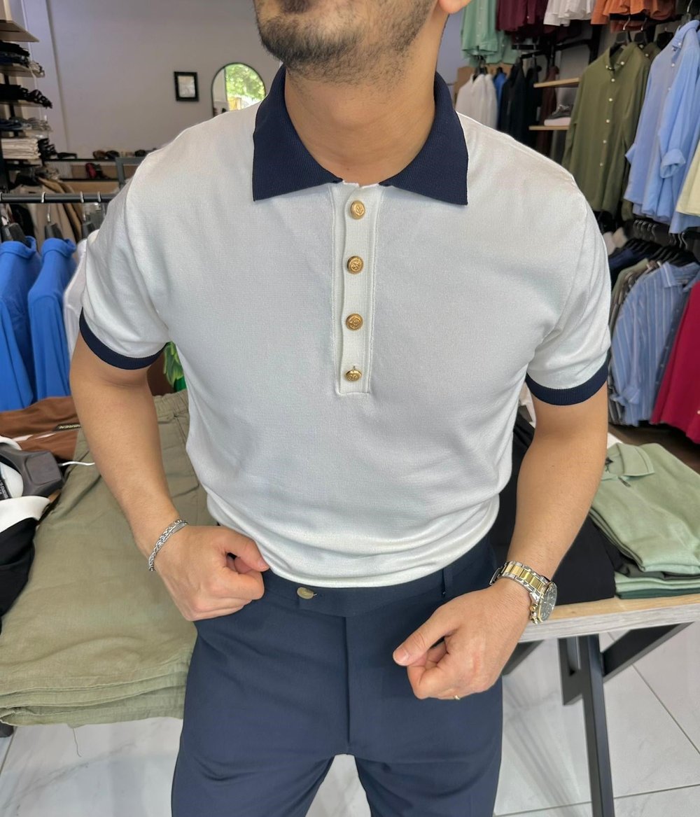 Gold Tişört Beyaz