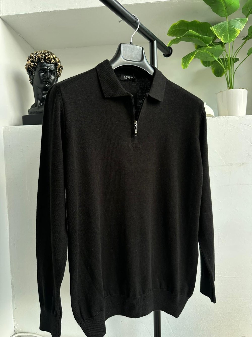 Polo Yaka Triko Siyah