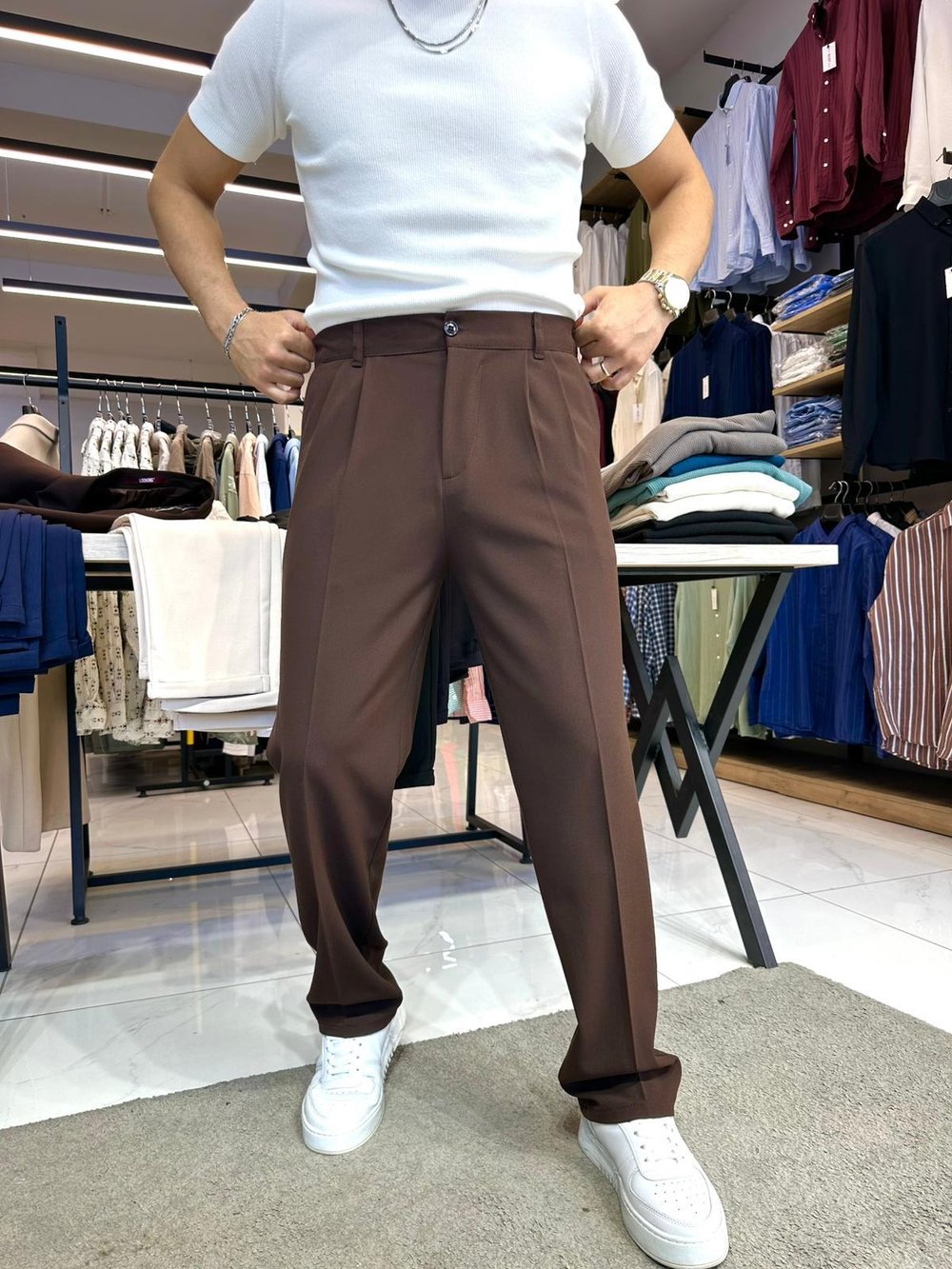 Oversize Takım Elbise Kahve