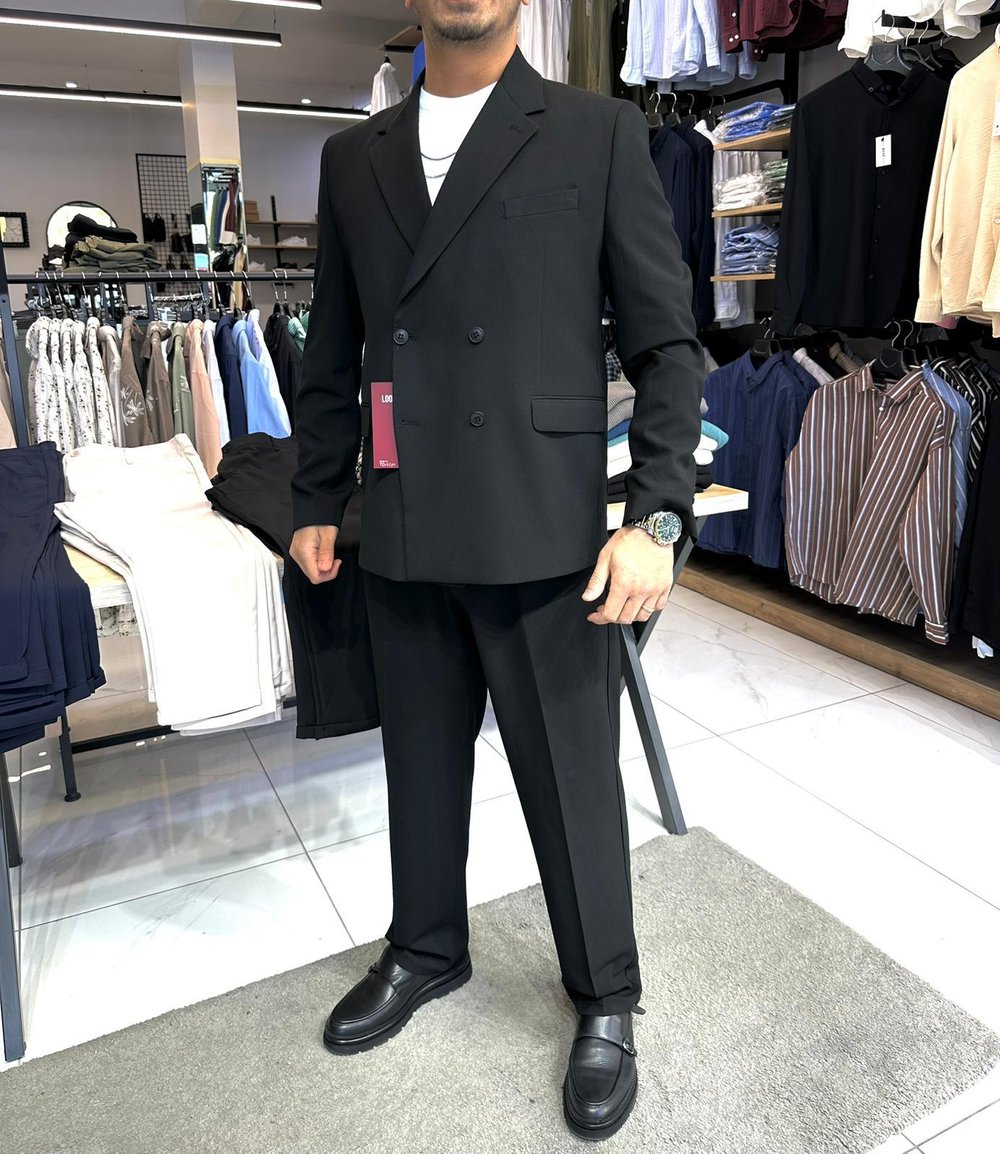 Oversize Takım Elbise Siyah