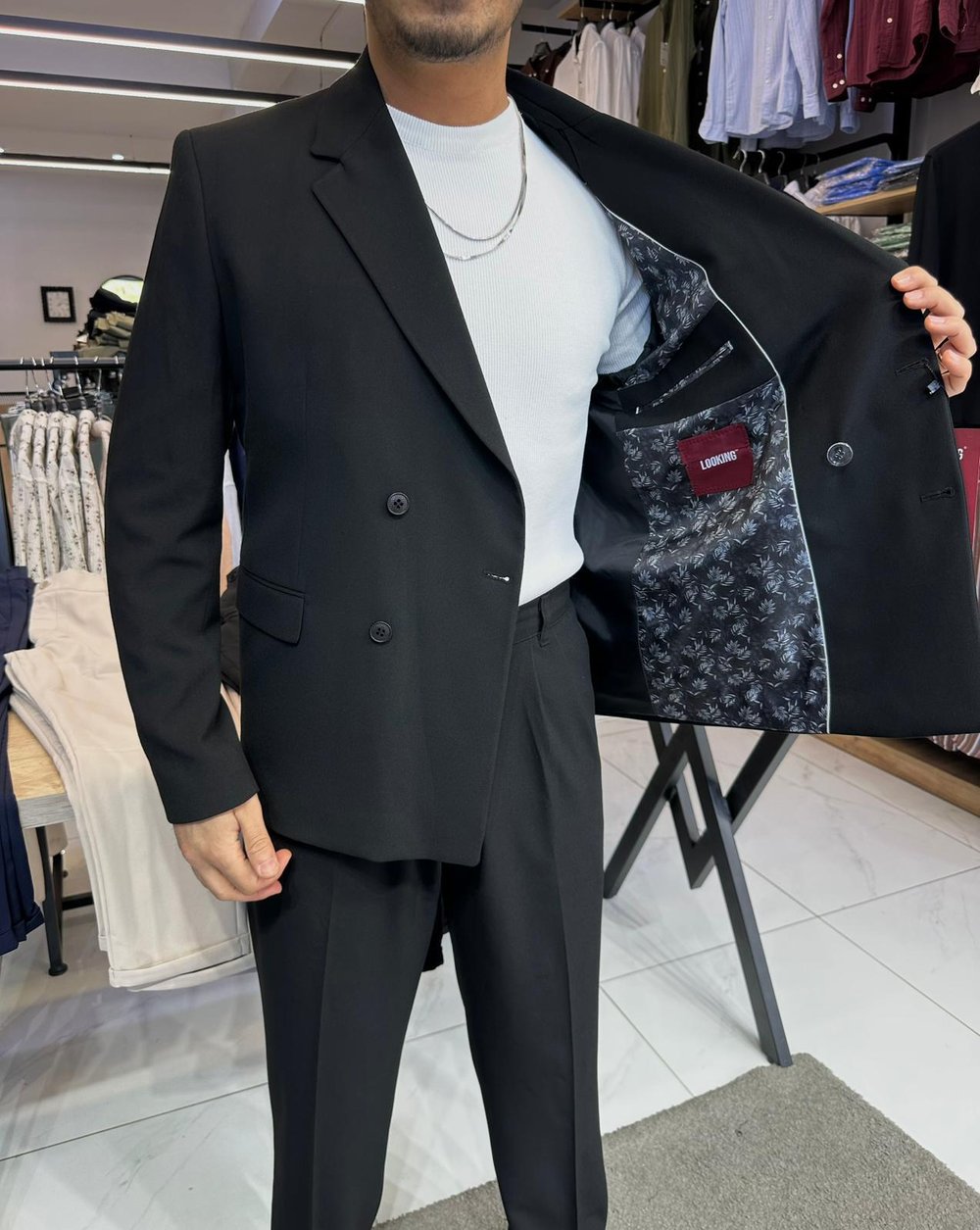 Oversize Takım Elbise Siyah