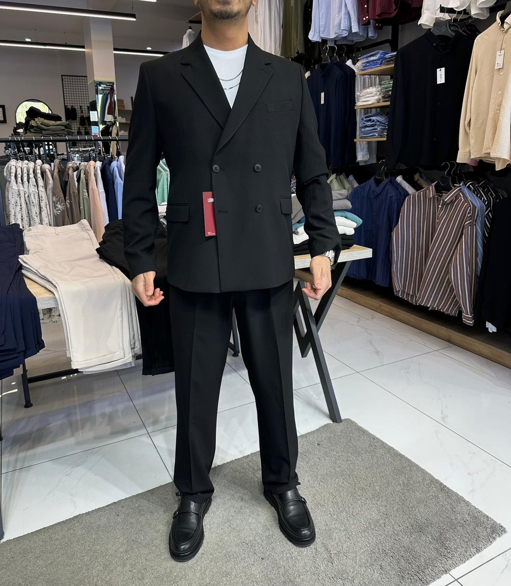 Oversize Takım Elbise Siyah