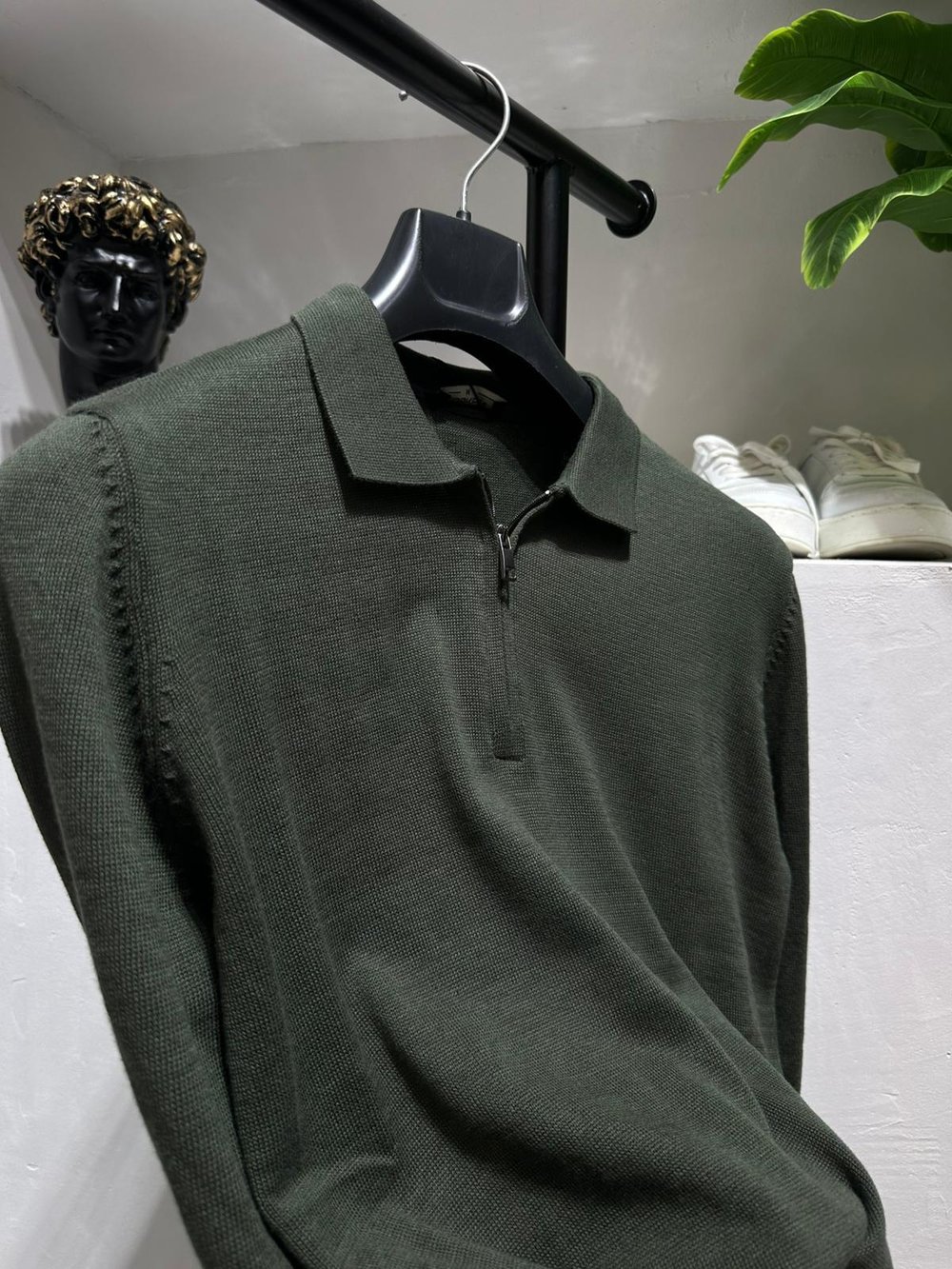 Polo Yaka Triko Yeşil