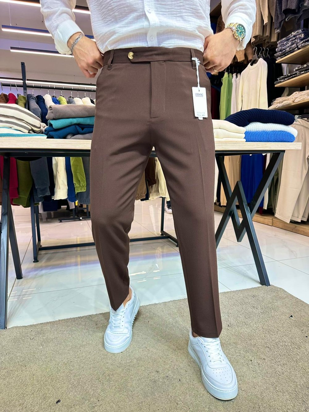 Regular Fit Kumaş Kahverengi
