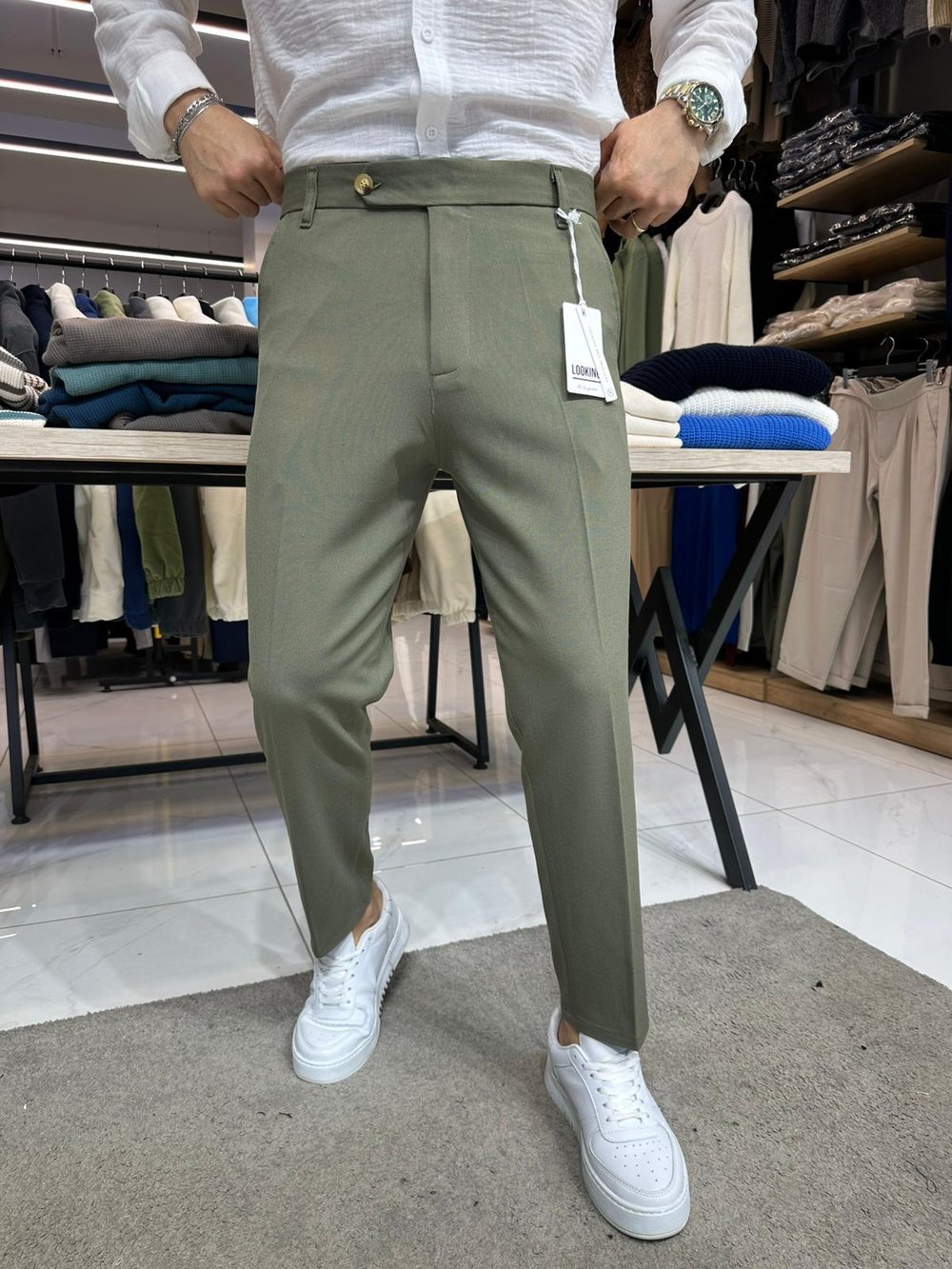 Regular Fit Kumaş Yeşil