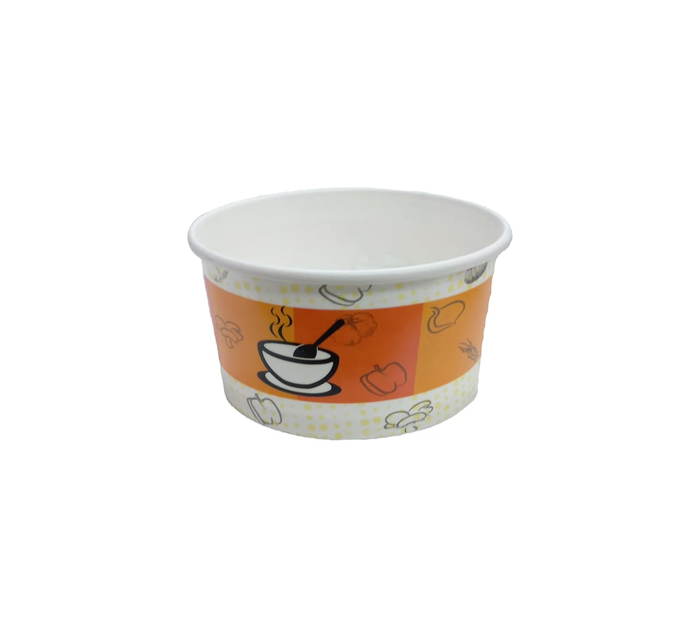 Çorba Kase Karton 14 oz Standart Baskılı 50 Adetli
