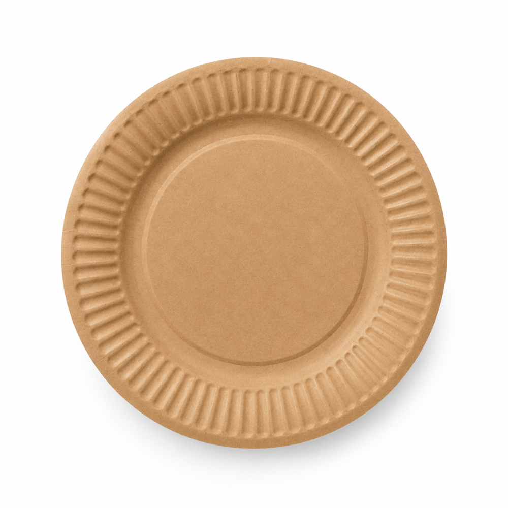 Karton Tabak Kraft Yuvarlak Çap 23 cm