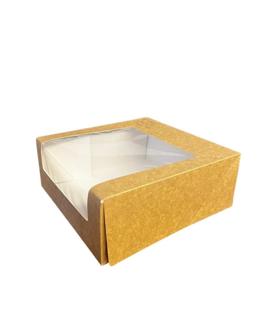 Kutu Turta Pencereli 20x20x8 Cm Kraft 50 Adetli