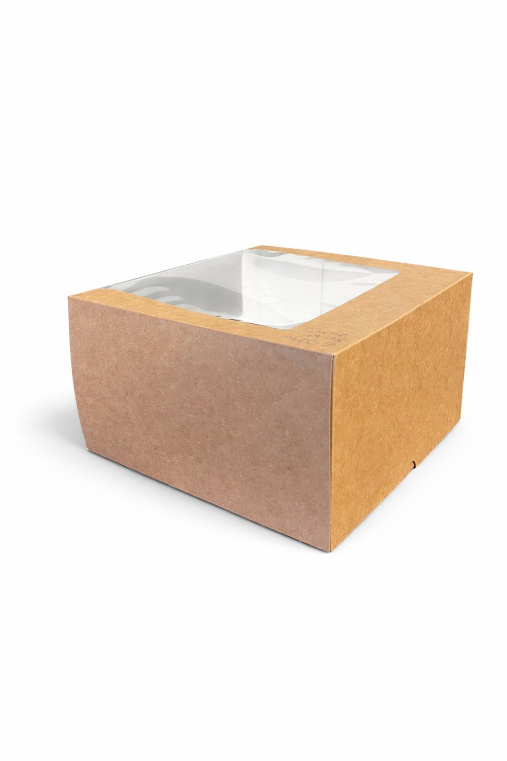 Kutu Turta Pencereli 26,5x26,5x13 Cm Kraft 50 Adetli