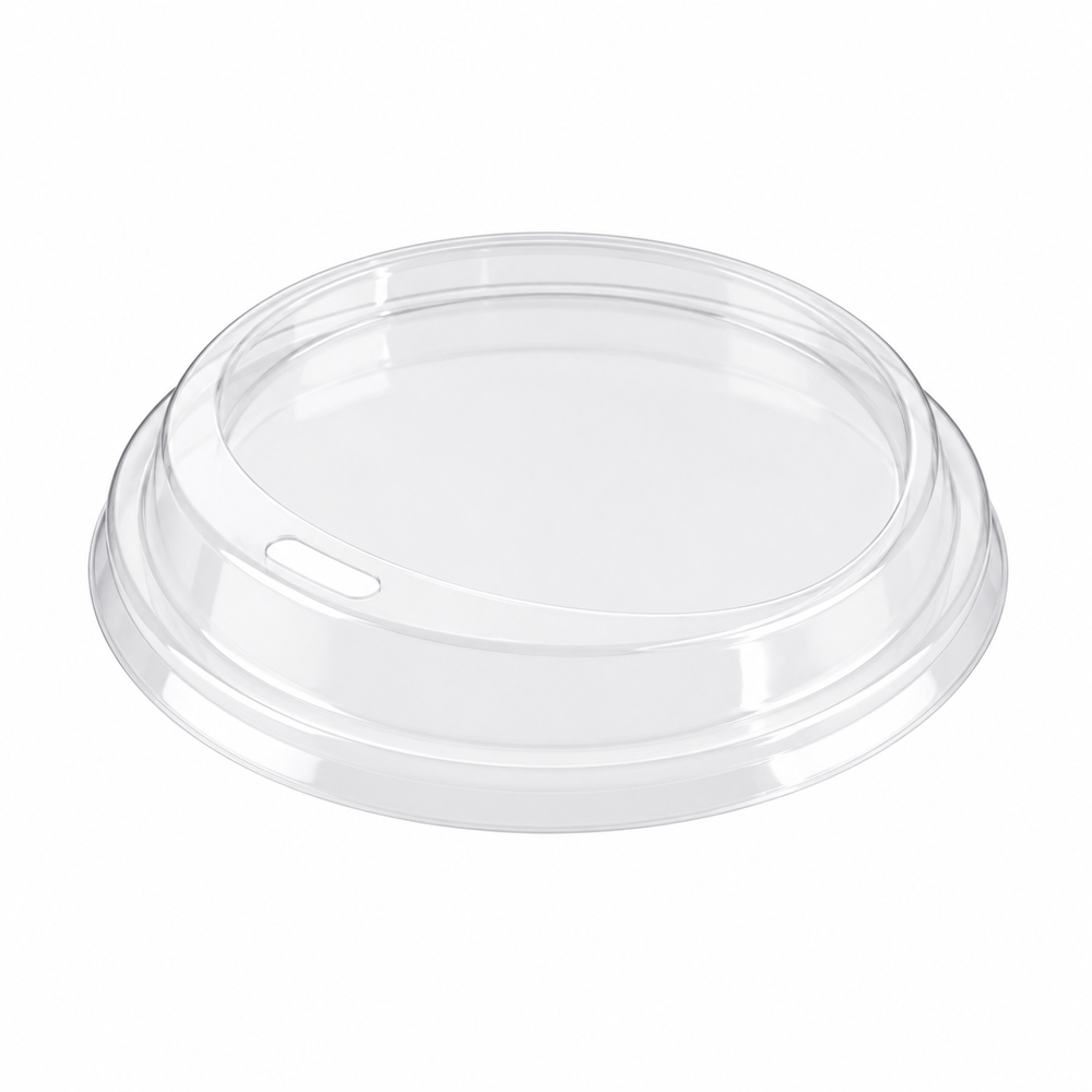 Plastik Bardak Kapağı Take Away PET, çap 95mm 100 adetli