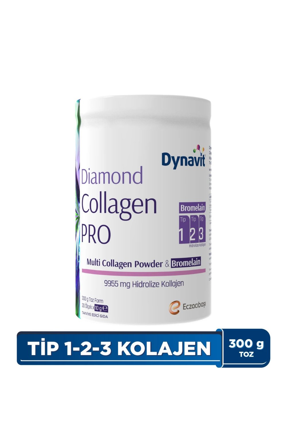 Dynavit Diamond Collagen Pro Multi-Collagen & Bromelain 300 gr Powder