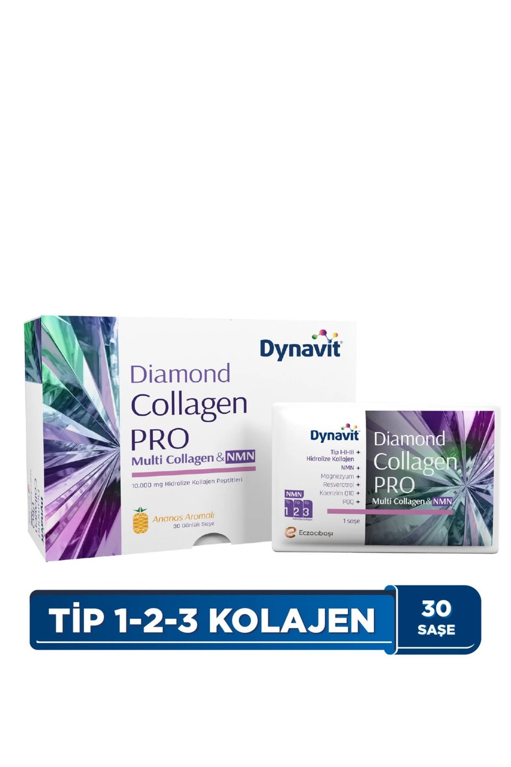 Dynavit Diamond Multi-Collagen & NMN Complex 30'lu Saşe