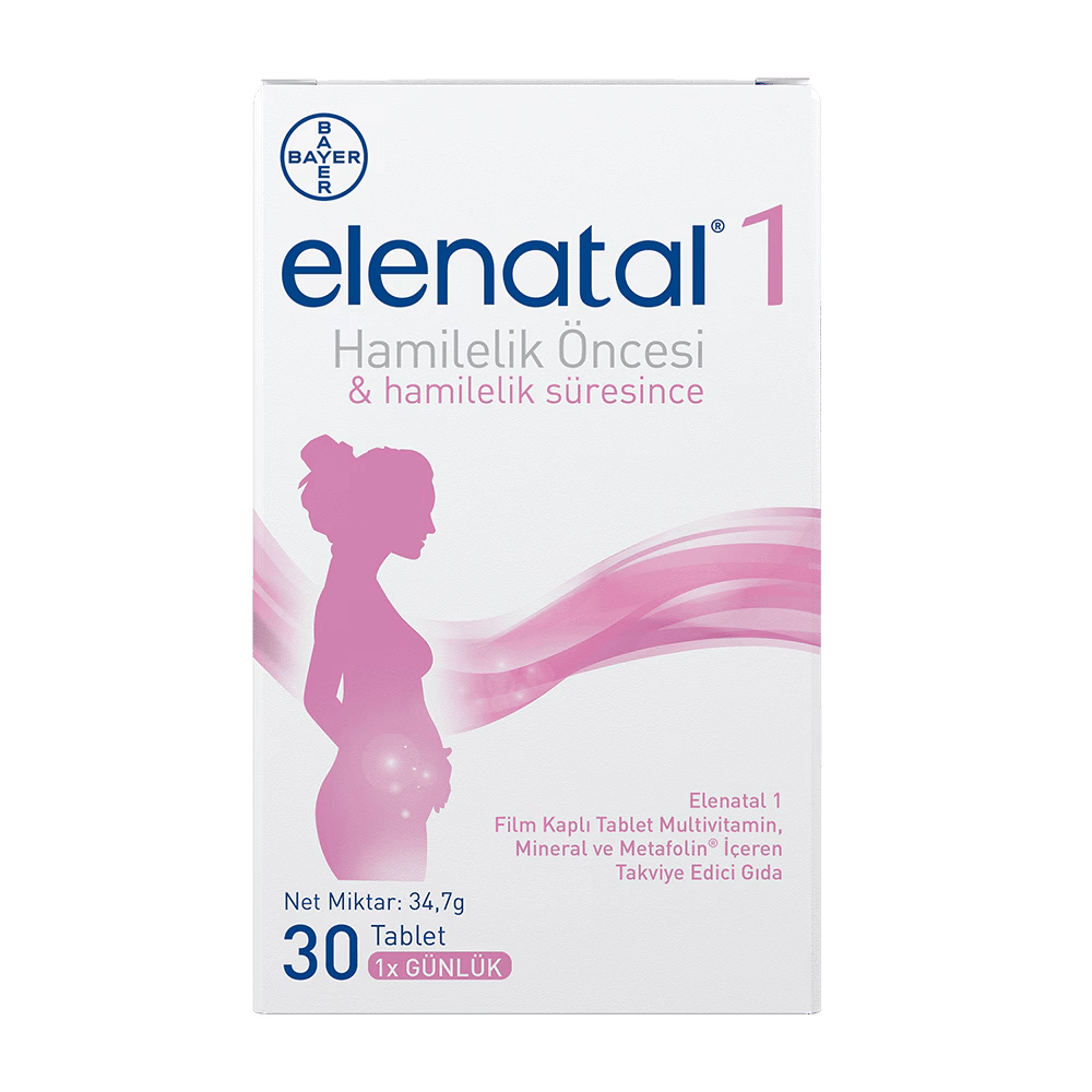 Elenatal 1 Hamilelik Öncesi 30 Tablet