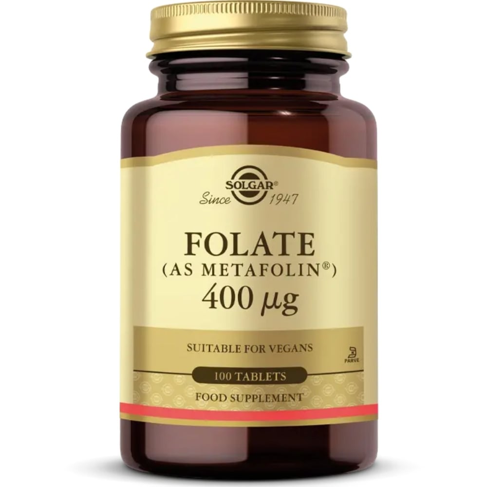 SOLGAR Folate (Metafolin®) 400 mcg 50 Tablet