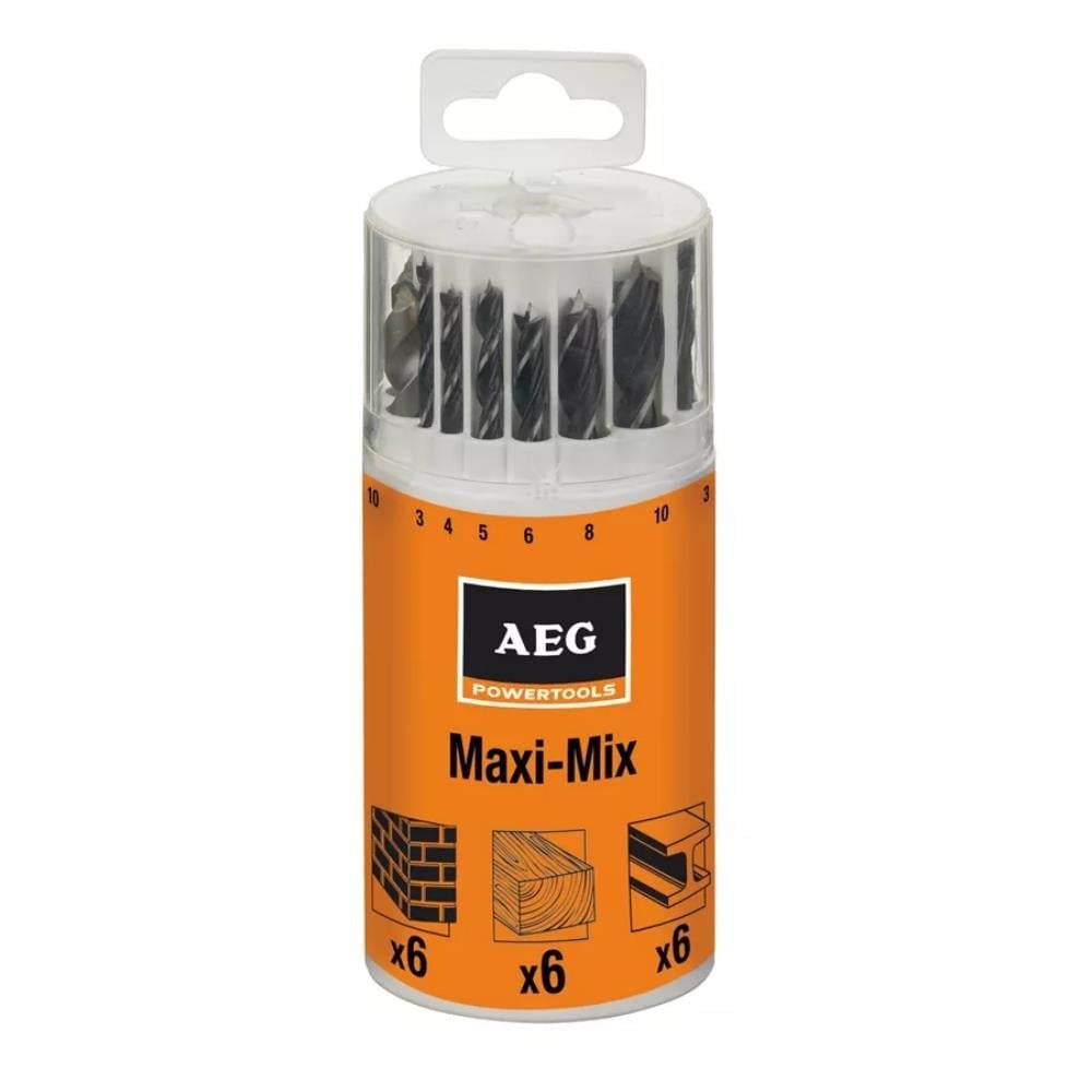 AEG Max Mix Multi Beton Ahşap Metal Delme Seti 18 Parça