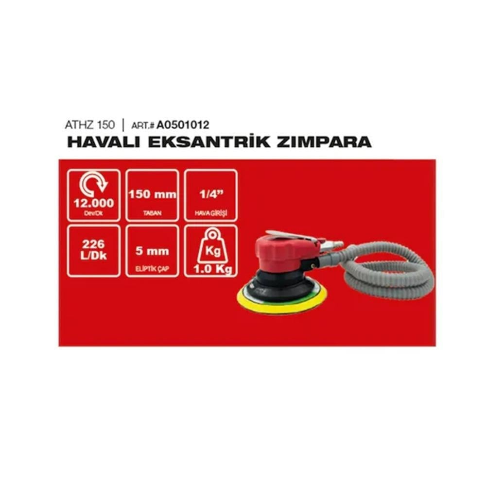 ATTLAS ATHZ 150 Havalı Orbital Zımpara Makinesi 150 mm