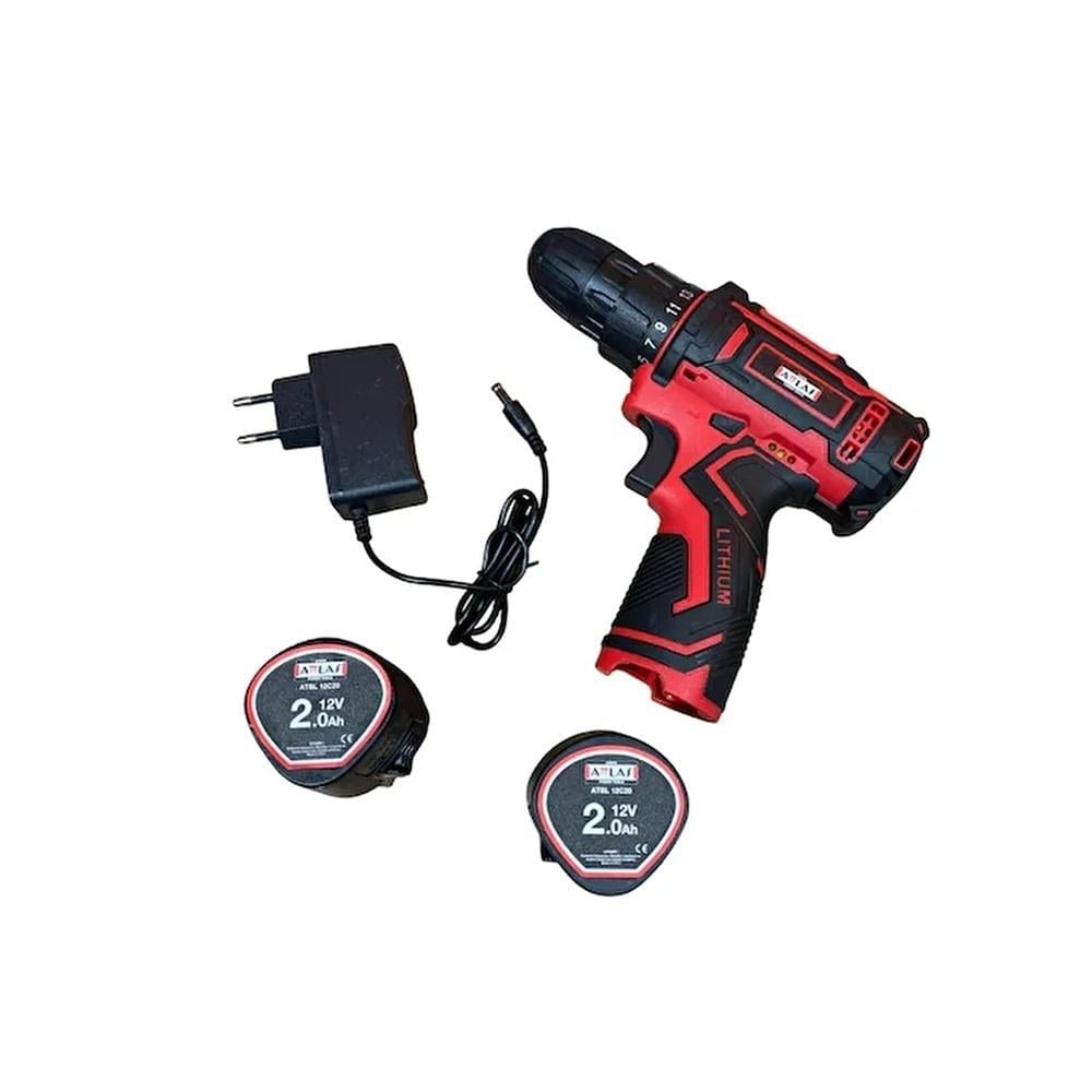 ATTLAS ECO CDD-202C Akülü Matkap 12V Çift Akülü