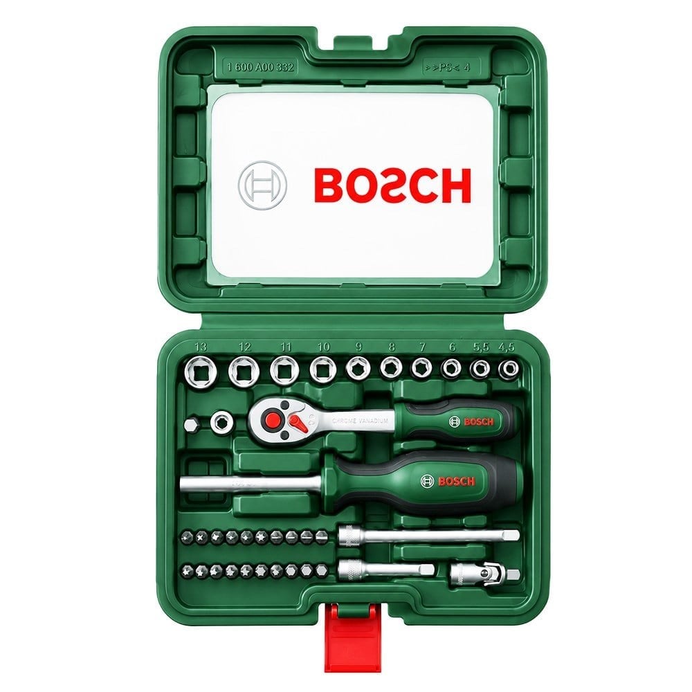 BOSCH 1/4 Altı Köşe Lokma Takımı 37 Parça