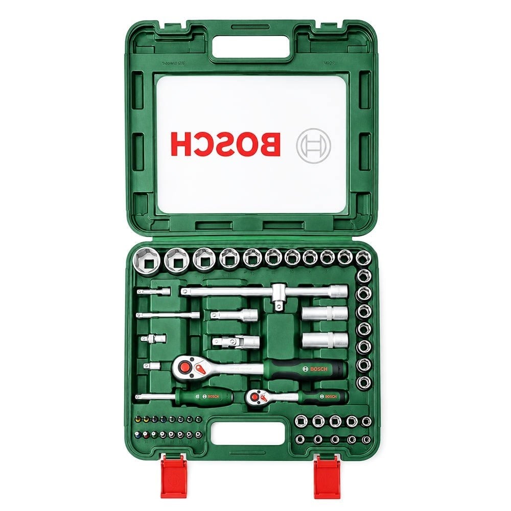 BOSCH 1/4 Ve 1/2 Altı Köşe Lokma Takımı 60 Parça