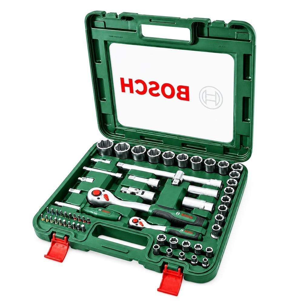BOSCH 1/4 Ve 1/2 Altı Köşe Lokma Takımı 60 Parça