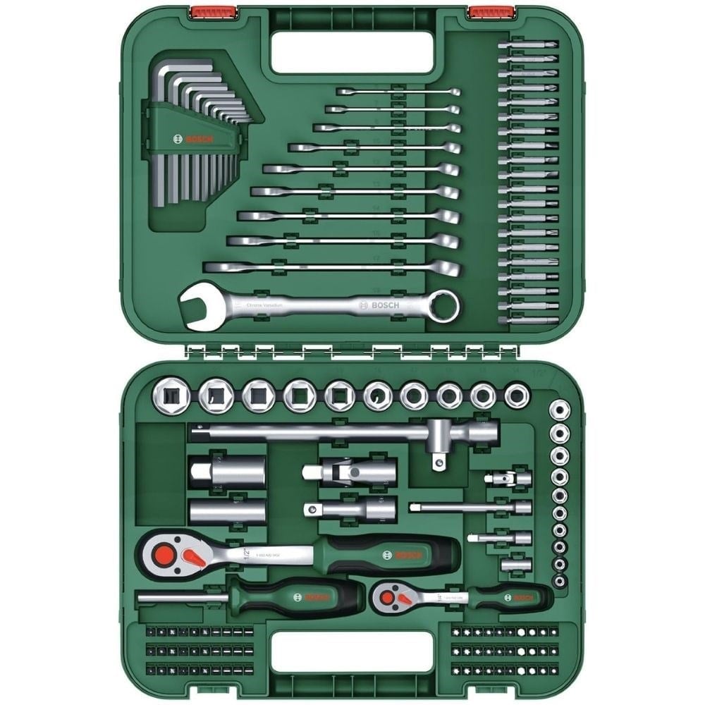 BOSCH 1600A02Z9B 1600A02Z9B Dolu Takım Çantası - El Aleti Seti Profesyonel 132 Parça