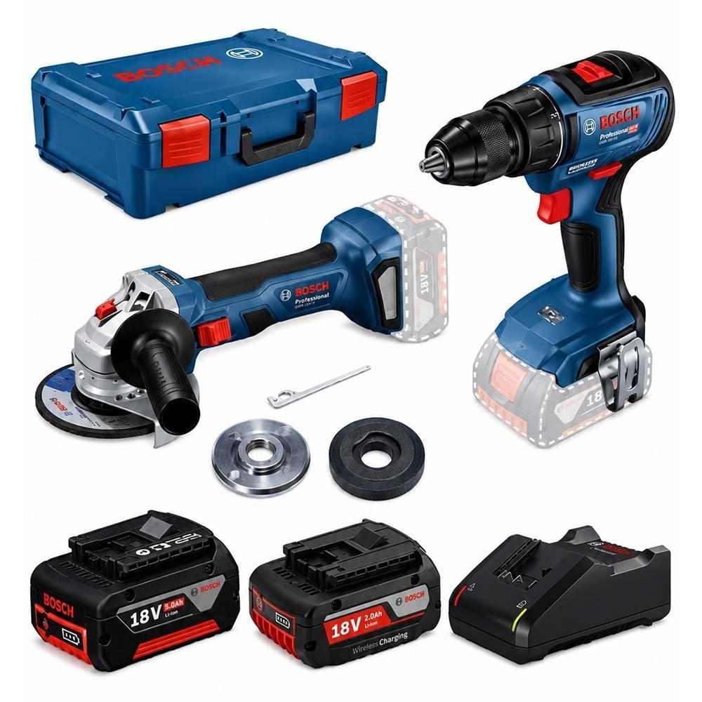 BOSCH Akülü Kombo 2'Li Set (BB-GWS-180 + GSR18K)