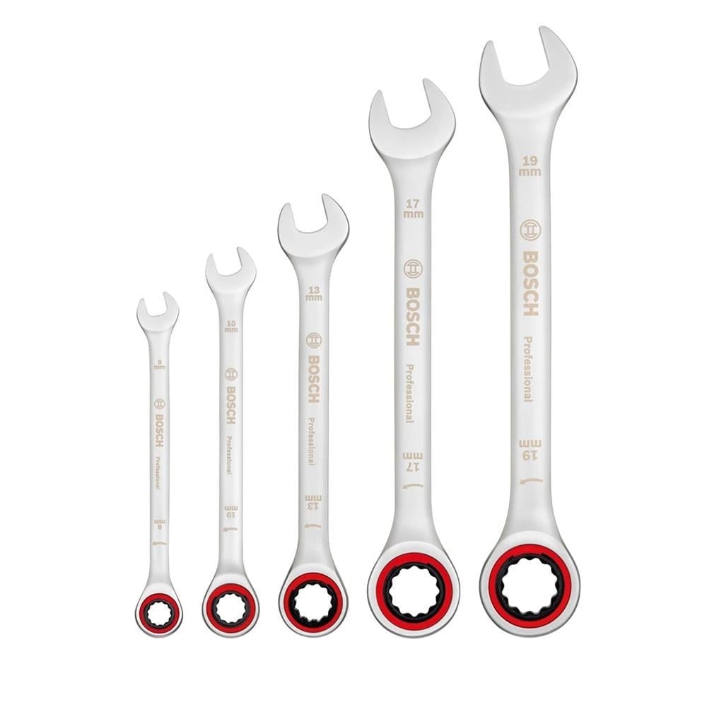BOSCH 1600A02Z3D Cırcır Kombine Anahtar Takımı 5 Parça