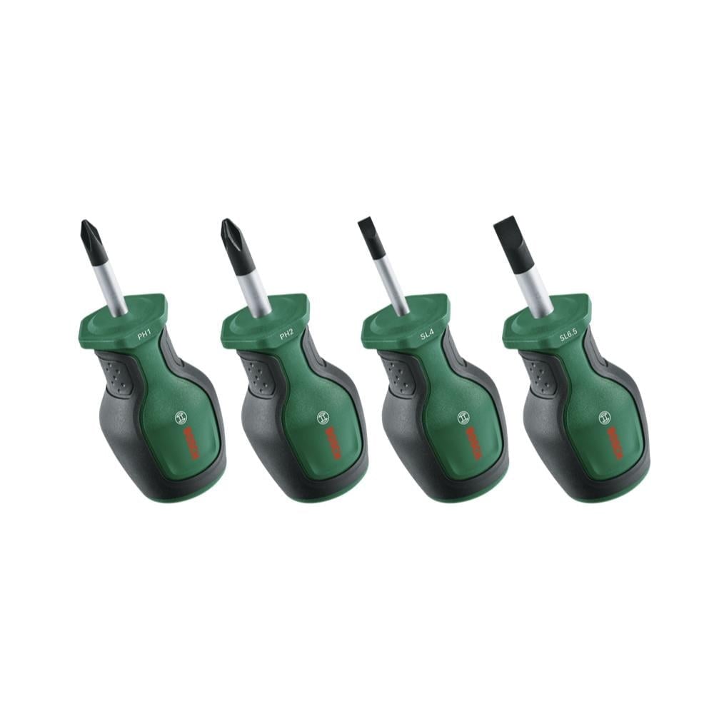 BOSCH 1600A032UJ Düz ve Yıldız Uçlu Topaç Tornavida Takımı 4 Parça