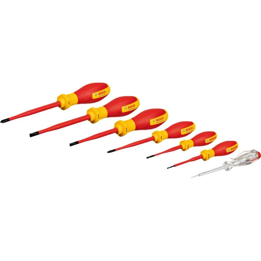 BOSCH 1600A02NF7 Düz ve Yıldız Uçlu Tornavida Takımı 7 Parça Professional