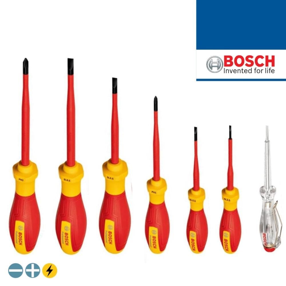 BOSCH 1600A02NF7 Düz ve Yıldız Uçlu Tornavida Takımı 7 Parça Professional