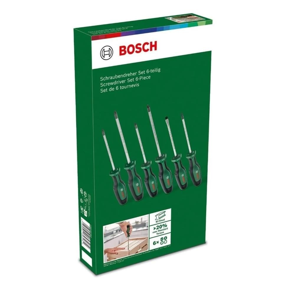 BOSCH 1600A027PM Düz Yıldız ve Torx Uçlu Tornavida Takımı 6 Parça