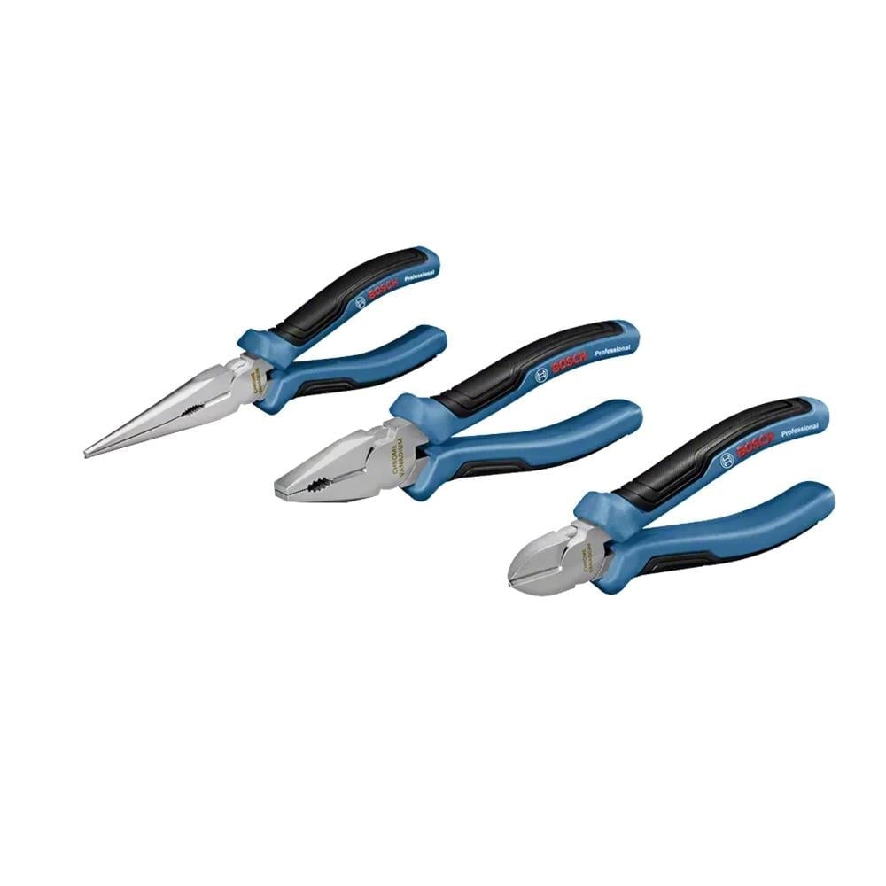 BOSCH 1600A016BG Pense Seti - Yan Keski, Kombine Pense, Kargaburun 3 Parça