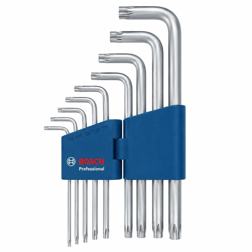 BOSCH 1600A01TH4 Torx Allen Anahtar Takımı 9P 10 - 50 mm