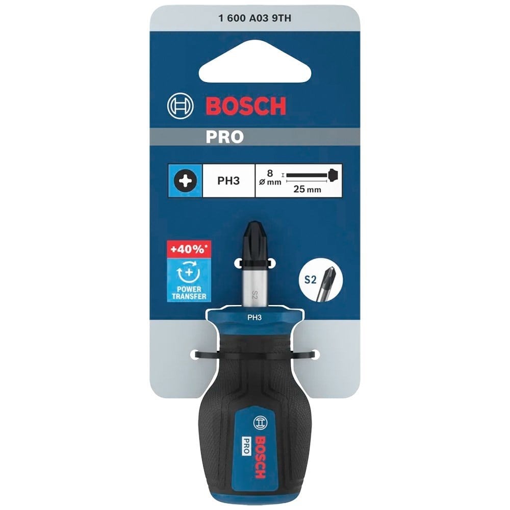 BOSCH Yıldız Uçlu Topaç Tornavida Pro PH3 X 25 Mm