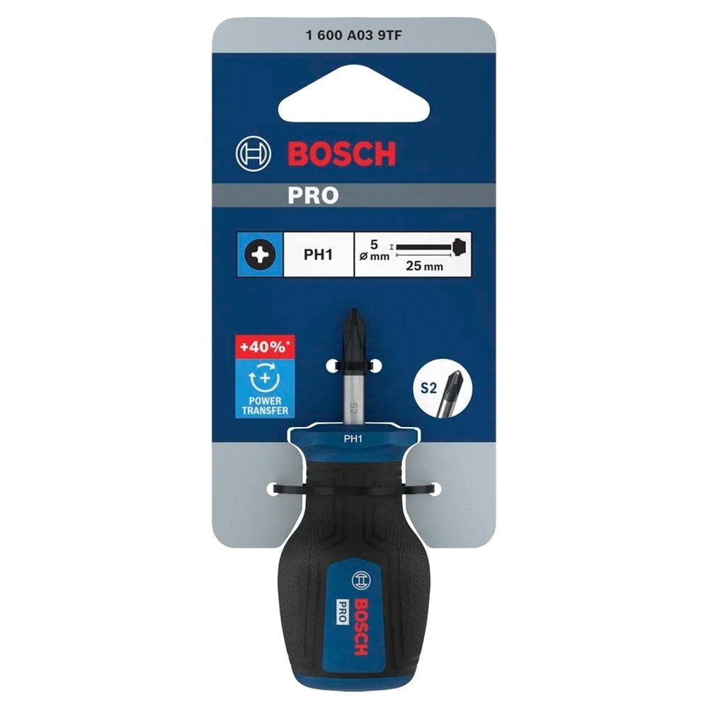 BOSCH 1600A039TF Yıldız Uçlu Topaç Tornavida PH1 x 25 mm