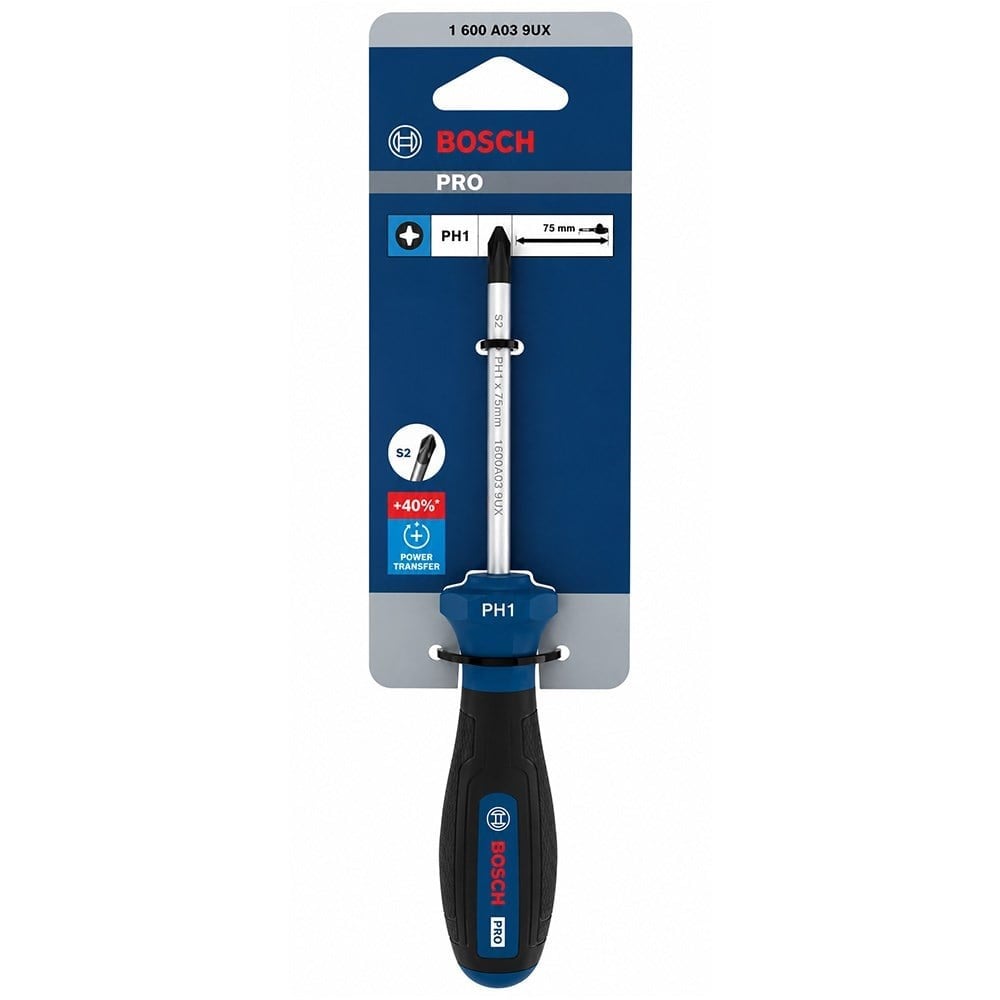 BOSCH 1600A039RV Yıldız Uçlu Tornavida PH1 x 75 mm