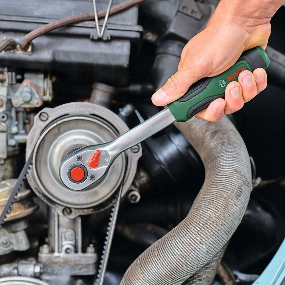 BOSCH 1600A02Z9G 1/4 ve 1/2 Altı Köşe Lokma Takımı 56 Parça