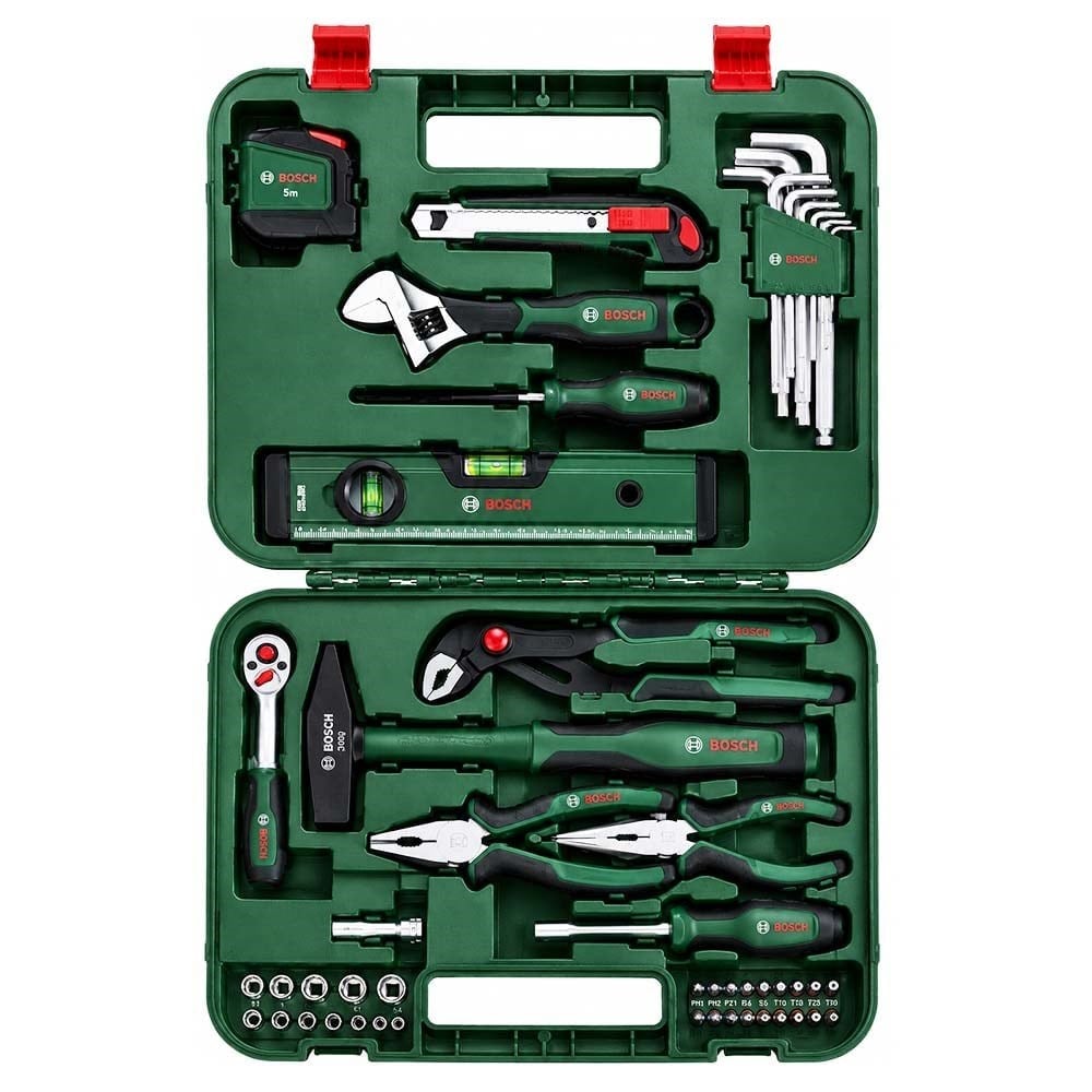 BOSCH 1600A02BY7 Dolu Takım Çantası - El Aleti Seti Advanced 52 Parça