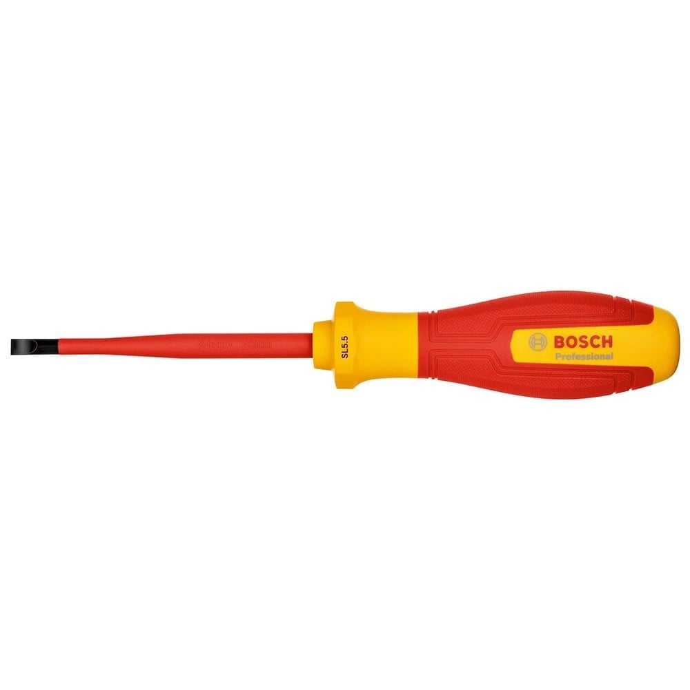 BOSCH 1600A02NC3 Düz Uçlu Tornavida Izoleli VDE 5.5 x 100 mm