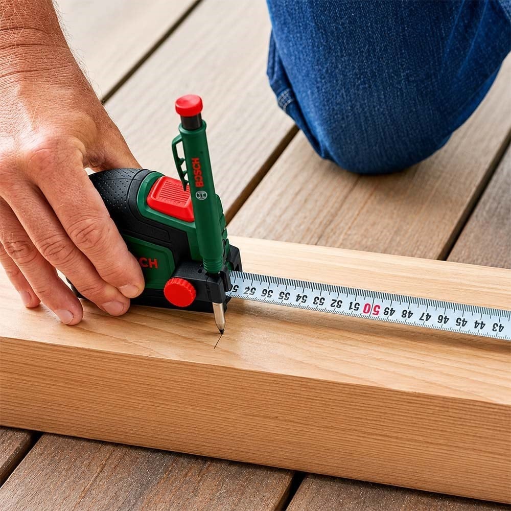 BOSCH 1600A033BL Şerit Metre 5 Metre metrik + İşaretleme Kalemi