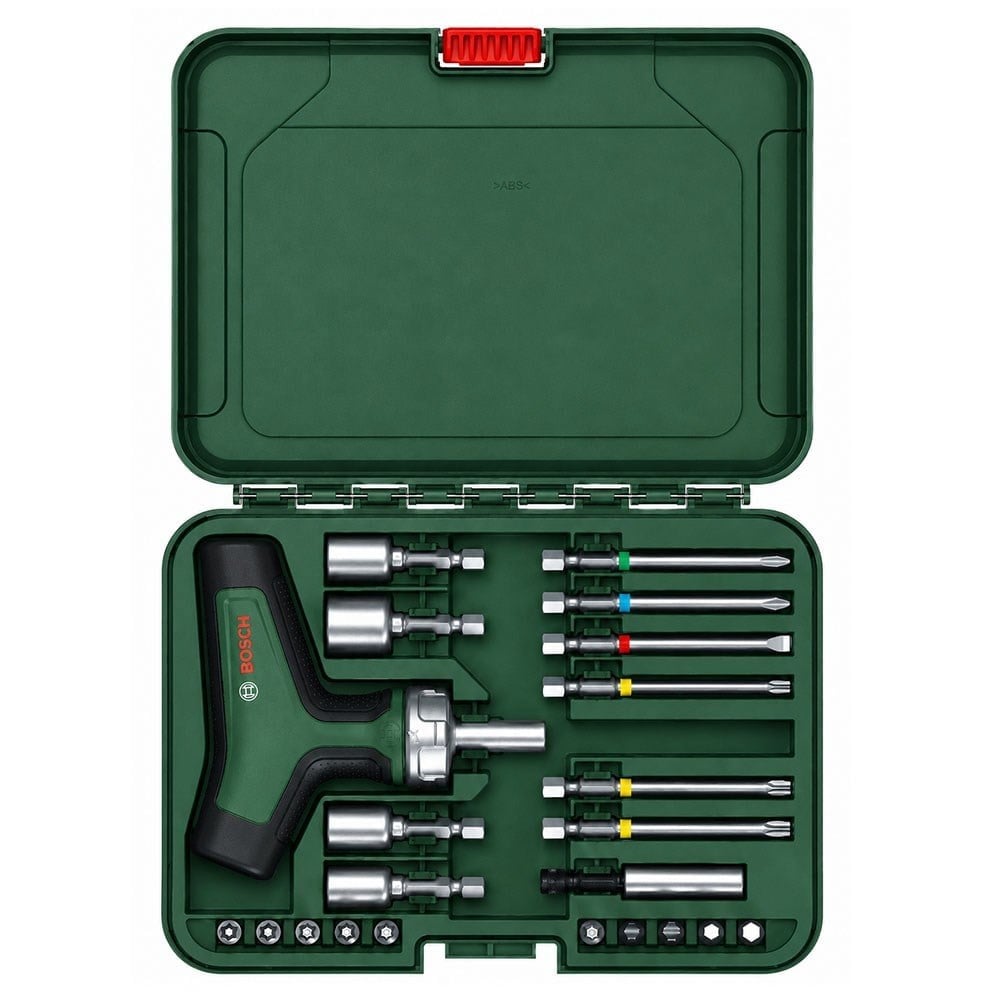 BOSCH 1600A02Z9T T Saplı Cırcırlı Tornavida Seti 22 Parça